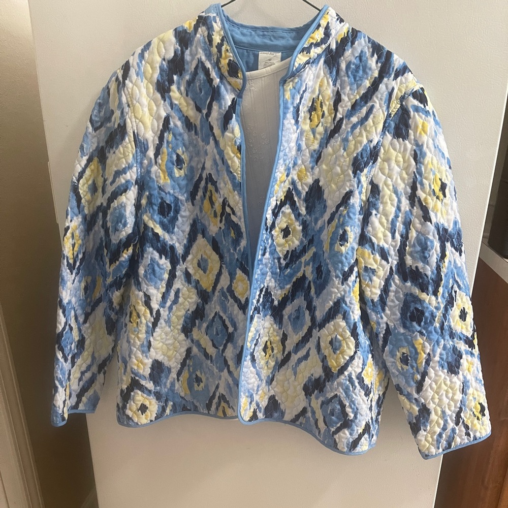Quilted jacket and shell top